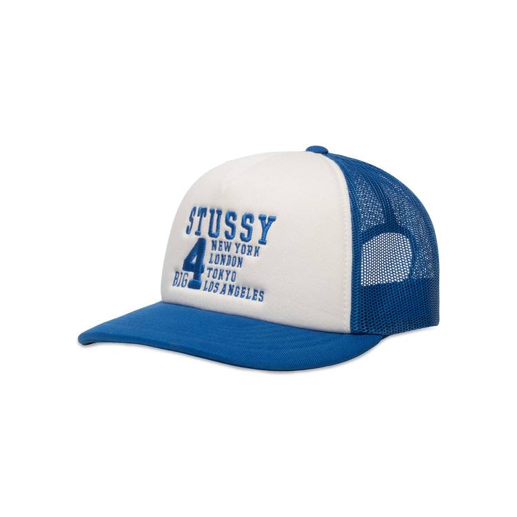 Buy Stussy Trucker Big 4 Snapback 'Royal' - 1311147 ROYA | GOAT