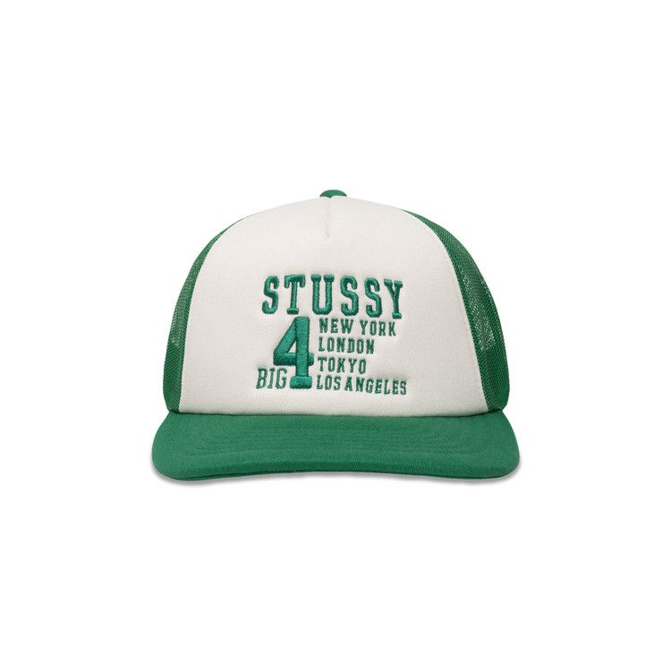 ❷STUSSY ステューシー TRUCKER BIG 4 SNAPBACK Buy Stussy Trucker Big 4 Snapback 'Black' - 1311147 BLAC | GOAT