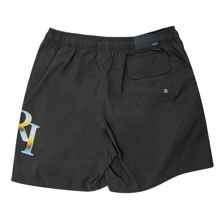 Amiri Staggered Chrome Swim Trunk Black Price in India | Culture