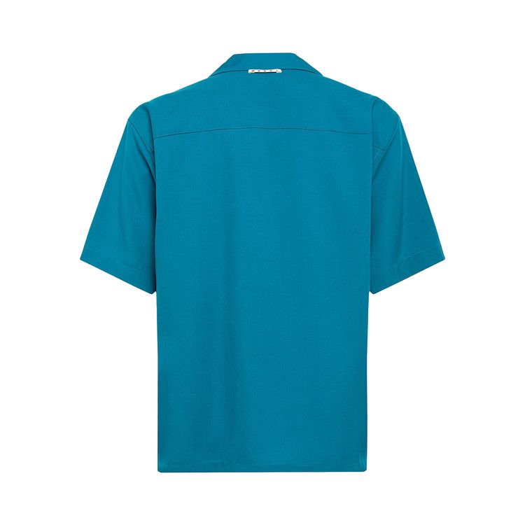 Buy Marni Boxy Fit Tropical Bowling Shirt 'Verdigris