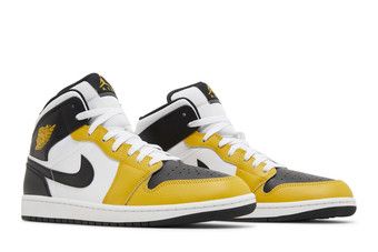 Air jordan discount 1 mid geel