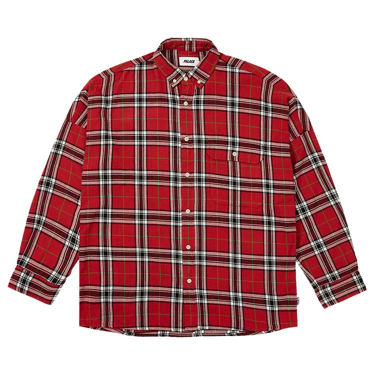 Buy Palace Lumber Yak Shirt 'Red' - P26SHT018 | GOAT