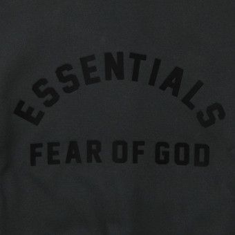 【ESSENTIALS】Essential Hoodie/Jet Black(192BT232050F) Essentials Hoodie Jet Black | The Webster