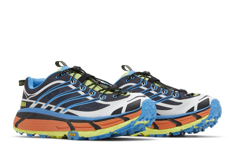Hoka Mafate Three2 Black Diva Blue Orange