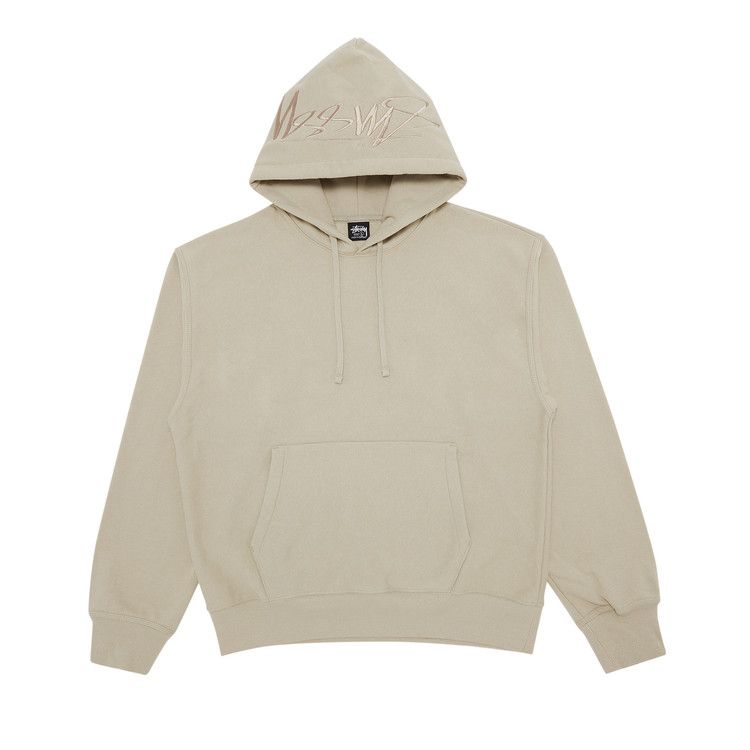 Stussy Back Hood Appliqué Hoodie 'khaki'