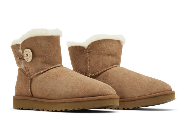 Ugg Wmns Mini Bailey Button 2 Boot 'chestnut'