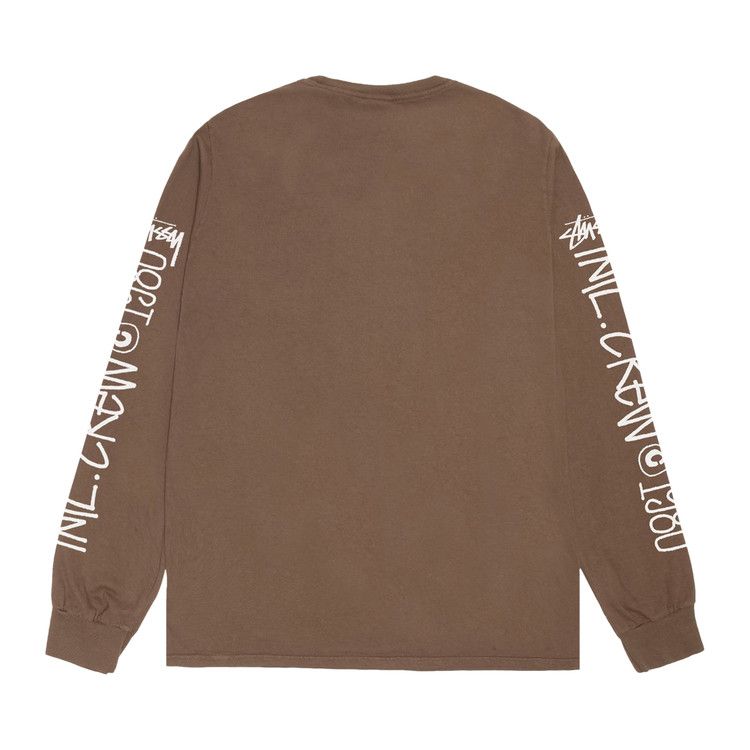 Stussy International Crew Long-Sleeve Tee 'brown'