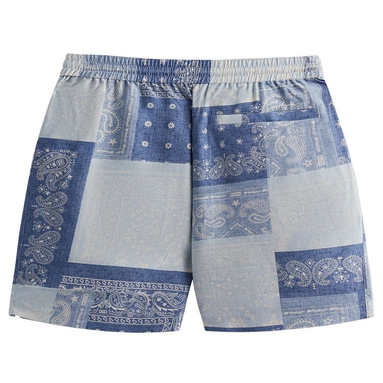 Kith Washed Paisley Active Short 'light Indigo'