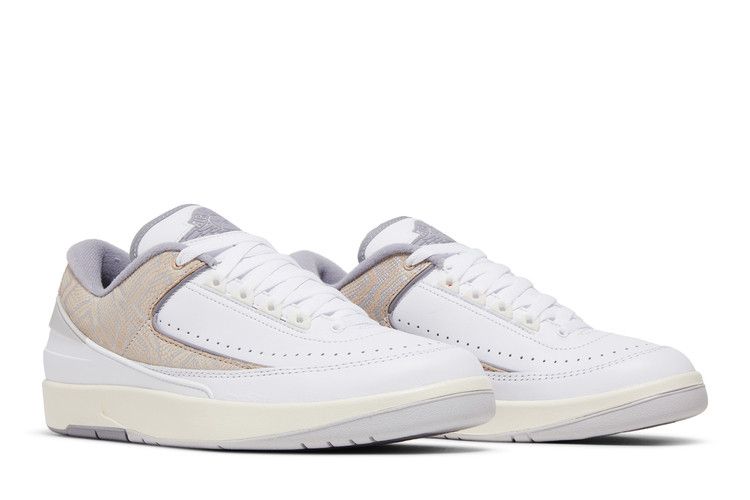Air Jordan 2 RETRO Low 'white/Cement Grey-Sanddrift-Neutral Grey'