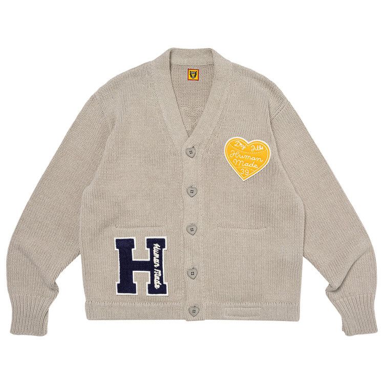 Buy Human Made Low Gauge Knit Cardigan 'Grey' - HM27CS036 GREY | GOAT