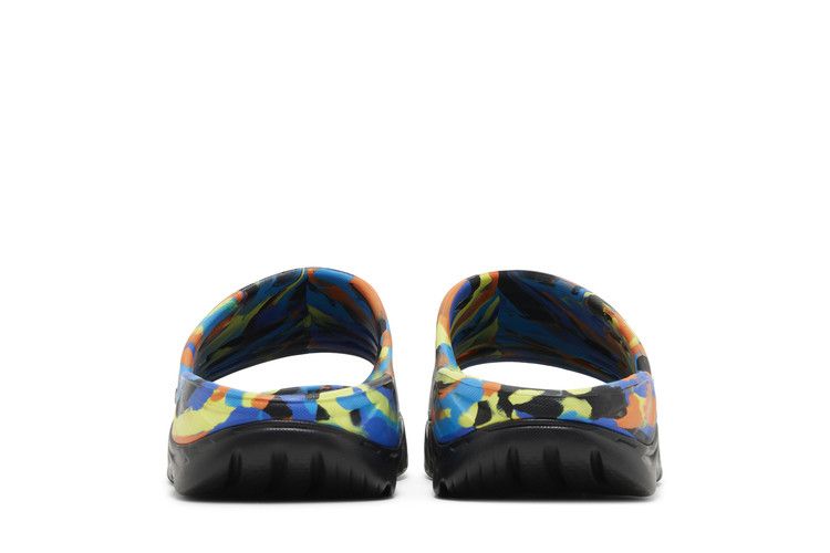 Hoka Ora Recovery Slide Swirl - Black Diva Blue
