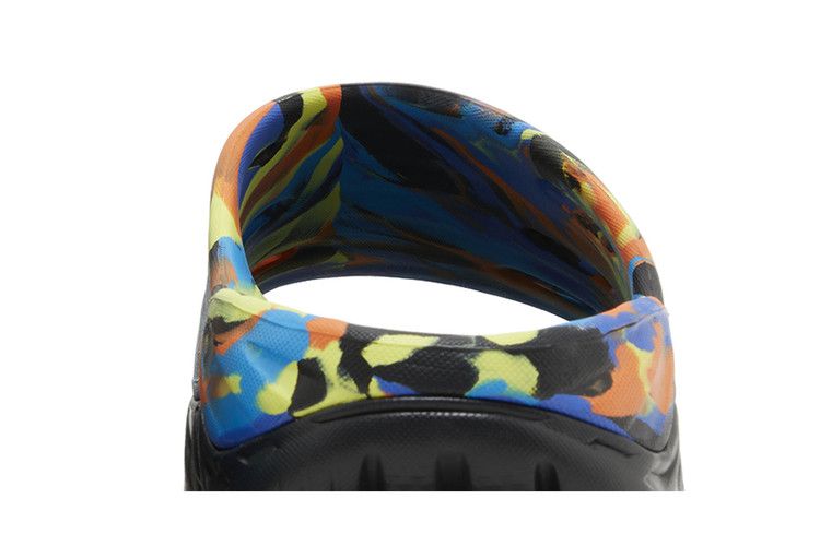 Hoka Ora Recovery Slide Swirl - Black Diva Blue