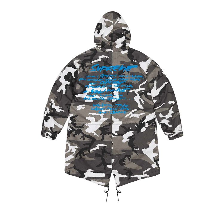 Buy Supreme Futura Fishtail Parka 'Snow Camo' - SS24J57 SNOW CAMO