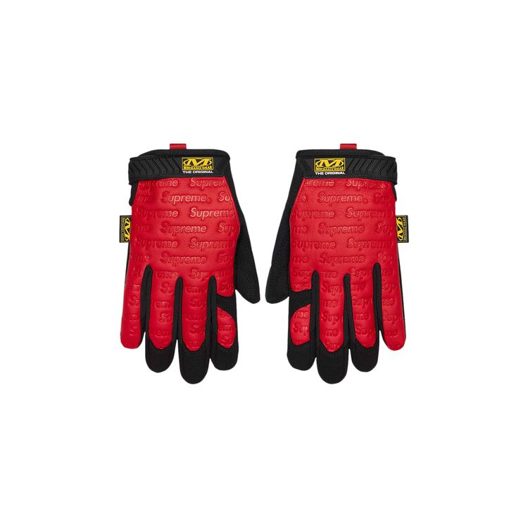 Supreme x Mechanix Leather Work Gloves 'Red'