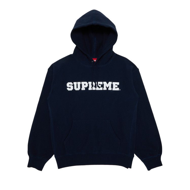 Supreme Collegiate Hooded Sweatshirt 'navy'