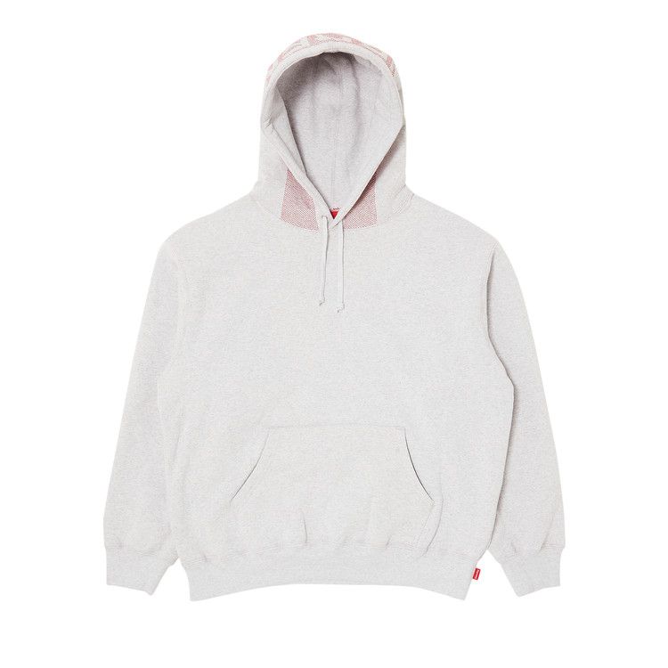 Buy Supreme Jacquard Stripe Hooded Sweatshirt 'Ash Grey