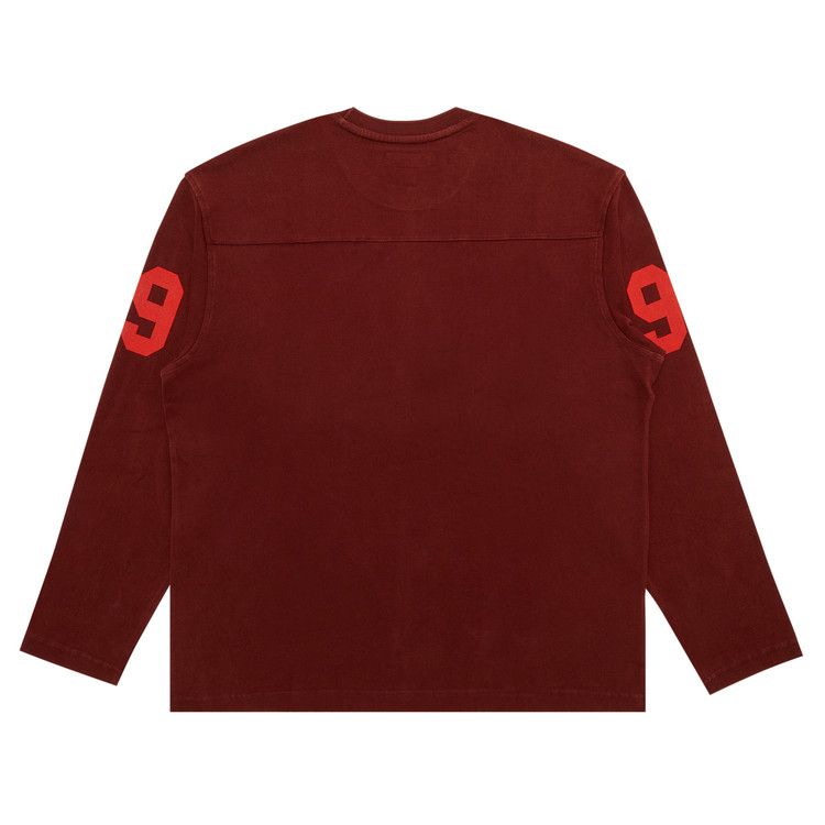 Supreme 99 Long-Sleeve Football Top Maroon