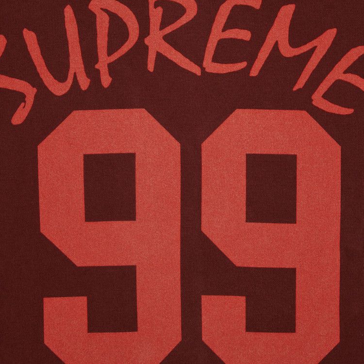 Supreme 99 Long-Sleeve Football Top Maroon