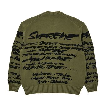 Buy Supreme Futura Sweater 'Olive' - SS24SK35 OLIVE | GOAT CA