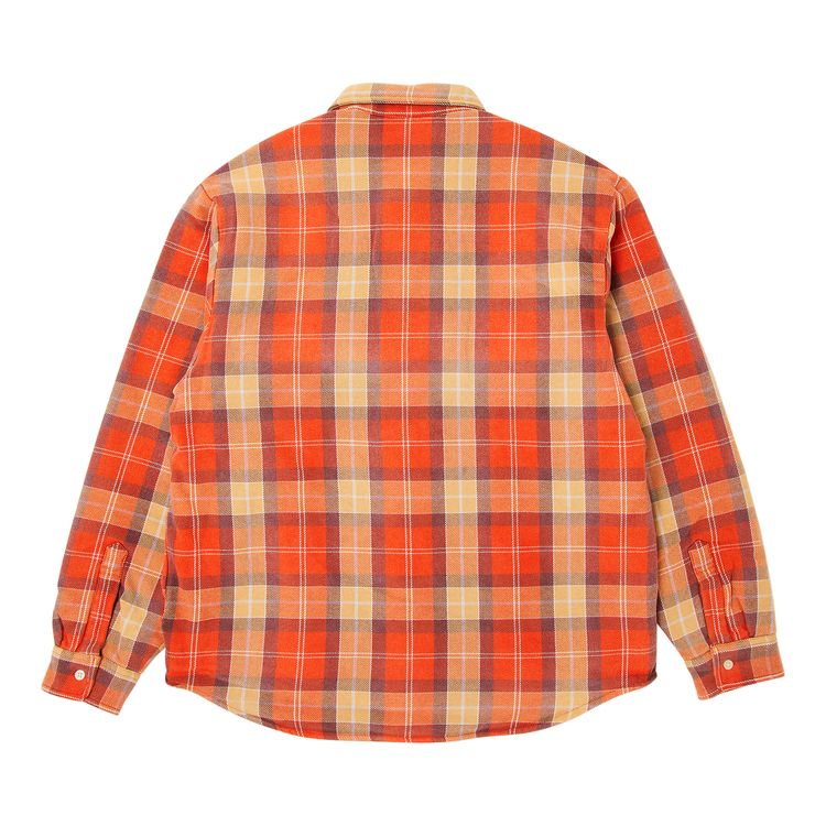 Supreme Quilted Flannel Snap Shirt 'Orange'