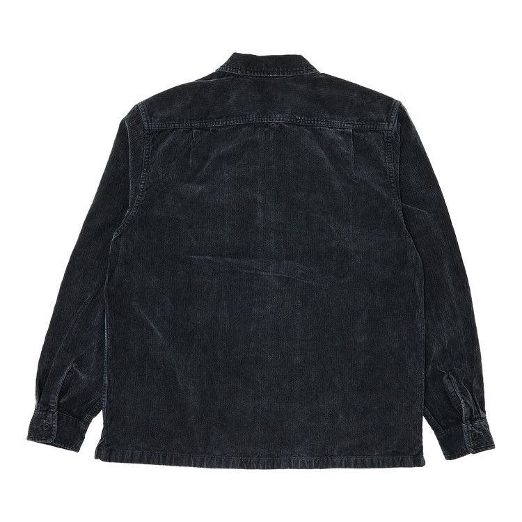 Supreme Washed Corduroy Zip Up Shirt 'black' Price in India Supreme Washed Corduroy Zip Up Shirt 'black' Price in India