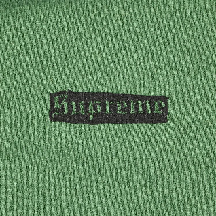 Buy Supreme Spread Zip Up Hooded Sweatshirt 'Dusty Green