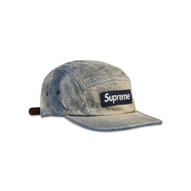 Buy Supreme Washed Chino Twill Camp Cap 'Dirty Indigo