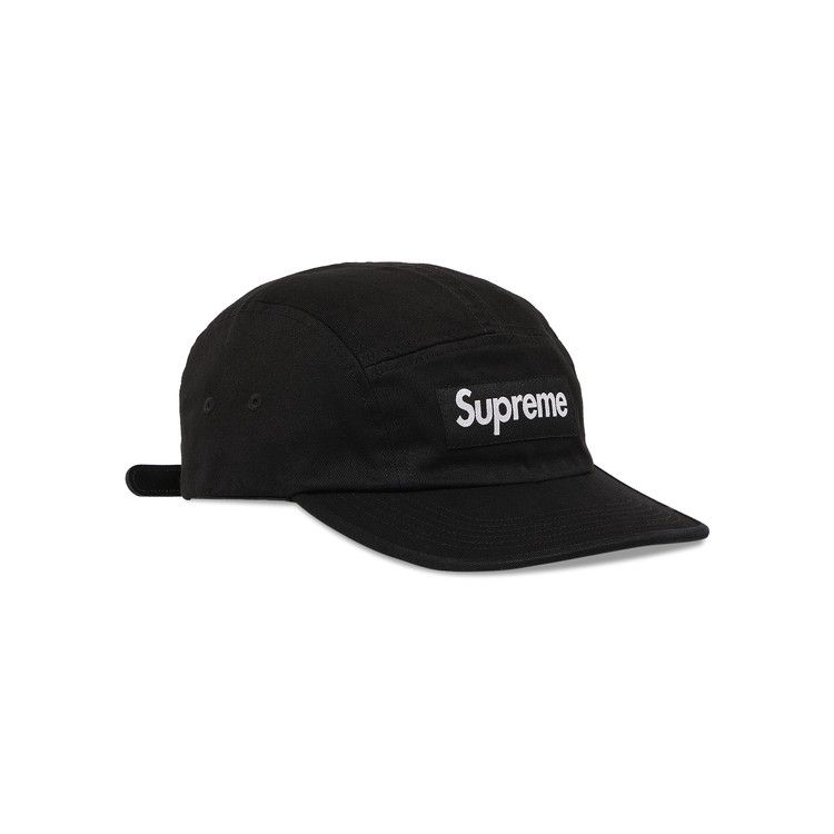 Buy Supreme Washed Chino Twill Camp Cap 'Black' - SS24H31 BLACK | GOAT