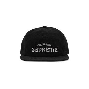 【希少】Supreme Champagne Corduroy 5-Panel Supreme Champagne Corduroy 5-Panel Black - SS24 - US