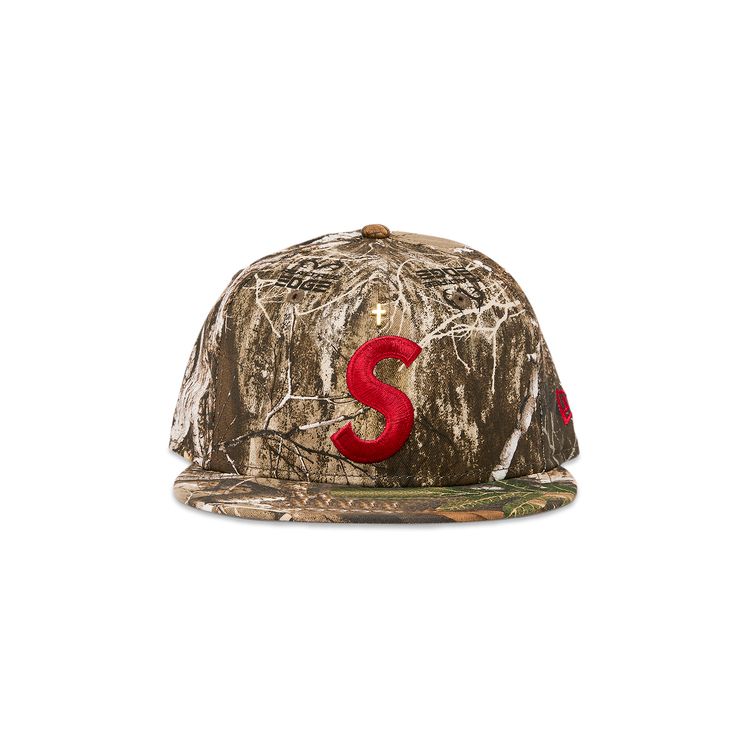 Buy Supreme Gold Cross S Logo New Era 'RealTree Camo