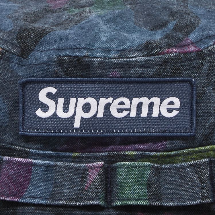 Buy Supreme Washed Canvas Boonie 'Navy Camo' - SS24H88 NAVY CAMO