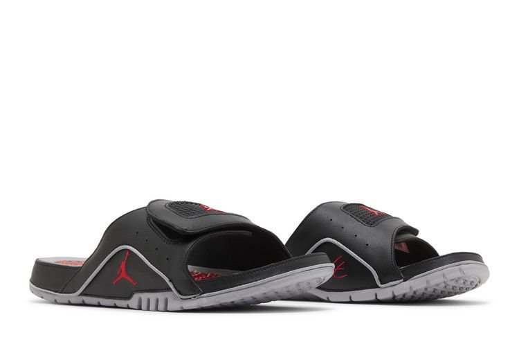 Air Jordan Hydro 4 RETRO Slide 'black Cement'
