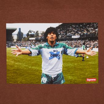 Buy Supreme Maradona Tee 'Brown' - SS24T31 BROWN | GOAT