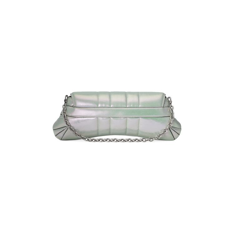 Gucci Horsebit Chain Medium Shoulder Bag Green Iridescent
