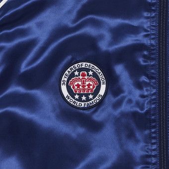 【SUPREME】Satin Hooded Track Jacket Navy - 24SS Supreme Satin Hooded Track Jacket (SS24) - $198