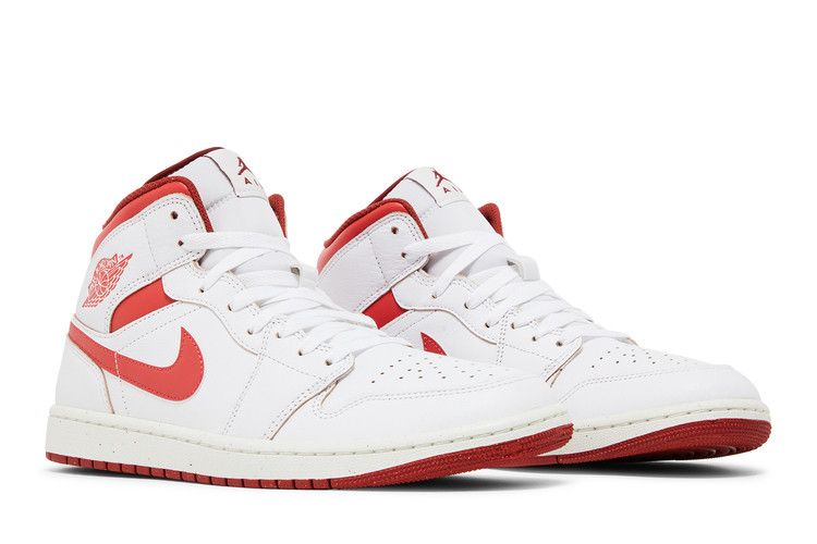 Air Jordan 1 Mid SE "White Dune Red"