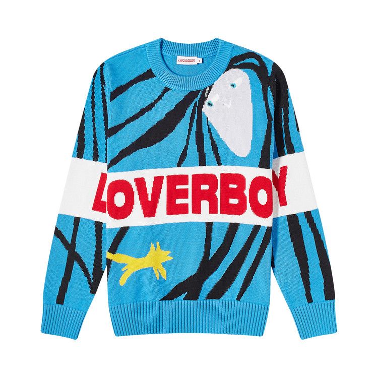 Buy Charles Jeffrey Loverboy Loverboy Logo Jumper 'Blue