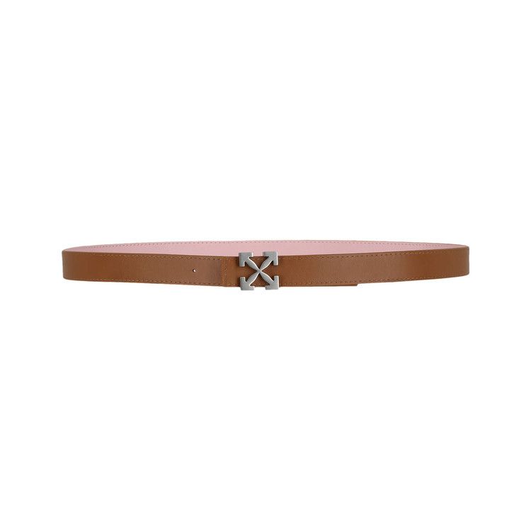 Off-White Reversible Light Pink and White Arrow Belt Off-White Arrow Reversible Leather Buckle Belt - Pink  main image 3