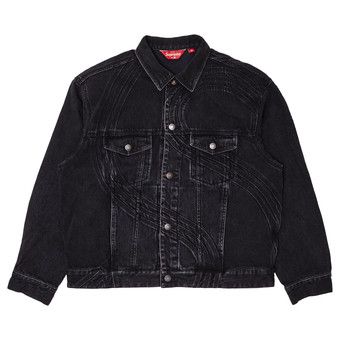 ジャケット・アウター Supreme 25SS Denim Trucker Jacket Black Studded Seam Denim Trucker Jacket | Supreme 25ss
