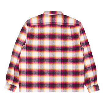 トップス Supreme Shadow Plaid Flannel ZipUp Shirt Vintage Supreme Shadow Plaid Zip Up Flannel Shirt Red Size