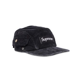 Buy Supreme Corduroy Pocket Camp Cap 'Black' - SS24H27 BLACK | GOAT