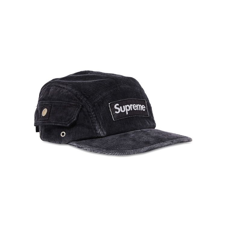 Buy Supreme Corduroy Pocket Camp Cap 'Black' - SS24H27 BLACK | GOAT