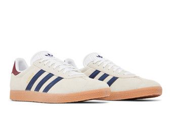adidas gazelle silver green womens Adidas Gazelle Off White Dark Blue Collegiate Burgundy IE0546  BM STORE  ORIGINAL FOOTWEAR