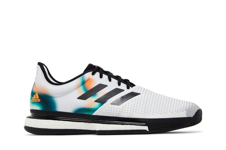 adidas gazelle silver green womens adidas SoleCourt Kids' Tennis Shoes - Black main image 1