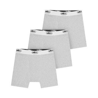 Buy Corteiz Alcatraz Boxers (3 Pack) 'Grey' - 7892 1SS240207AB3P