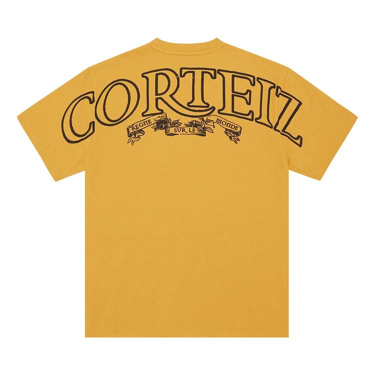 Corteiz e heavyweight tee Tシャツ 黒黄 L Corteiz × Vintage Corteiz Black T-shirt with yellow logo
