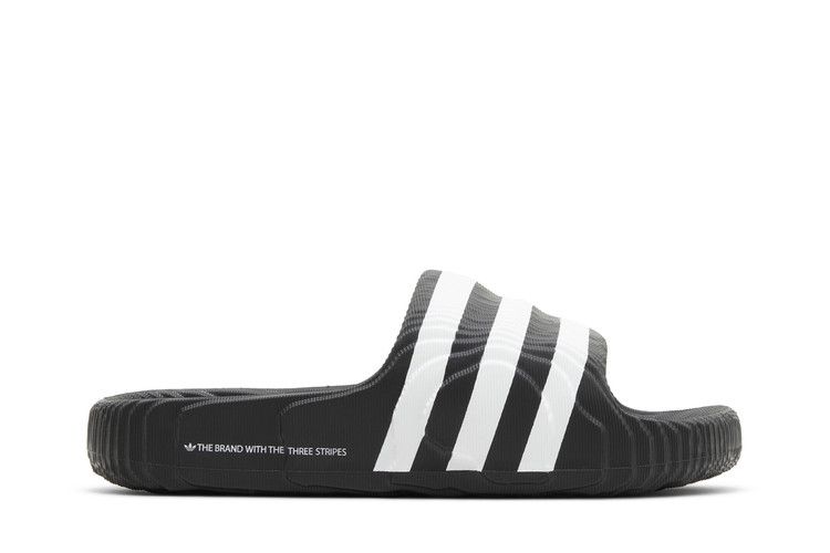 adidas Adilette 22 Core Black Cloud White — foto 2