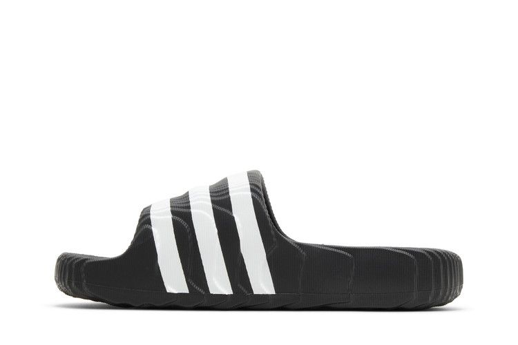 adidas Adilette 22 Core Black Cloud White — foto 4