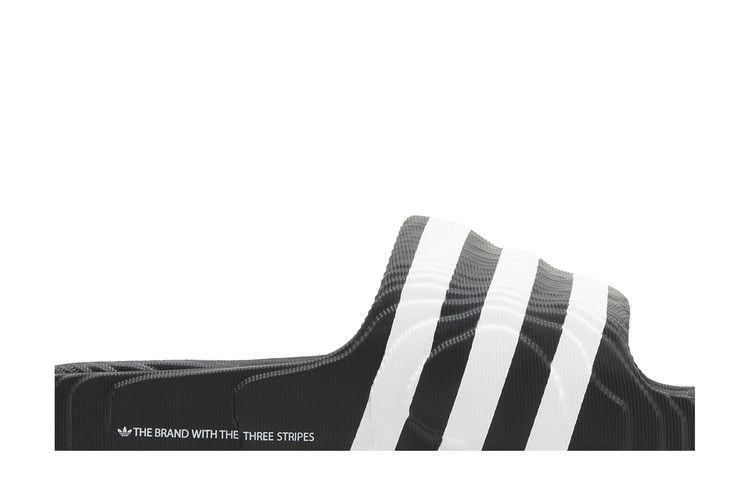 adidas Adilette 22 Core Black Cloud White — foto 3