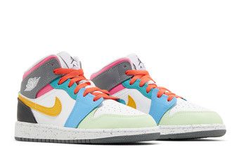 Buy Air Jordan 1 Mid SE GS 'Multi-Color' - FN1190 100 | GOAT